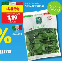 ALDI I colori del sapore spinaci offerta