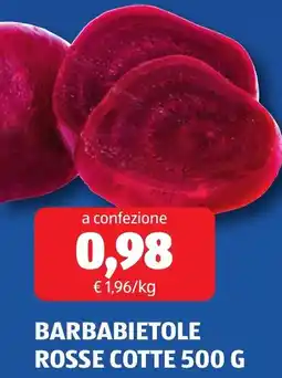 ALDI Barbabietole rosse cotte offerta