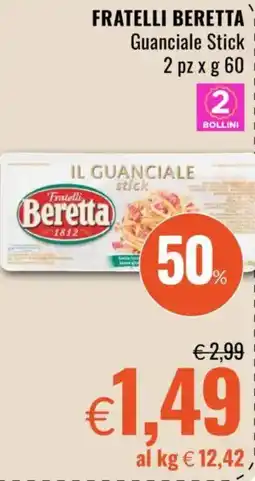 Famila FRATELLI BERETTA Guanciale Stick offerta