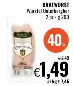 Famila BRATWURST Würstel Unterbergher offerta