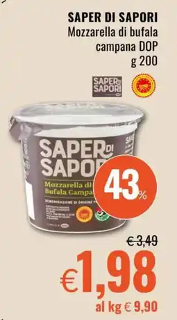 Famila SAPER DI SAPORI Mozzarella di bufala campana DOP offerta