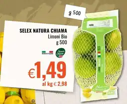 Famila SELEX NATURA CHIAMA Limoni Bio offerta