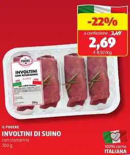 ALDI IL PODERE Involtini di suino con rosmarino offerta