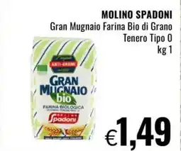 Famila MOLINO SPADONI Gran Mugnaio Farina Bio di Grano Tenero Tipo O offerta