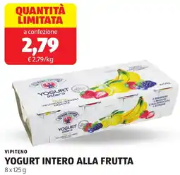 ALDI Vipiteno yogurt intero alla frutta offerta