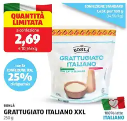 ALDI Bonla grattugiato italiano xxl offerta