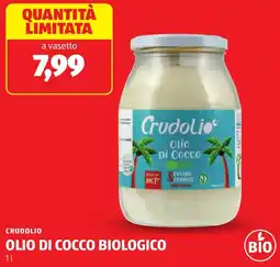 ALDI Crudolio olio di cocco biologico offerta