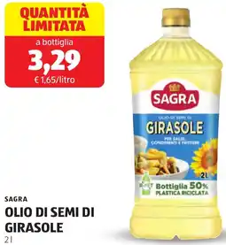 ALDI Sagra olio di semi di girasole offerta