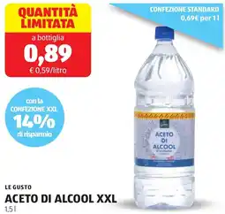 ALDI Le gusto aceto di alcool xxl offerta