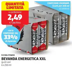 ALDI Flying power bevanda energetica xxl offerta