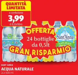 ALDI Sant'anna acqua naturale offerta