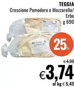 Famila TEGGIA Crescione Pomodoro e Mozzarella/ Erbe offerta