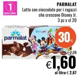 Famila PARMALAT Latte con cioccolato per i ragazzi che crescono Disney Jr. offerta