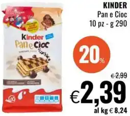 Famila KINDER Pan e Cioc offerta