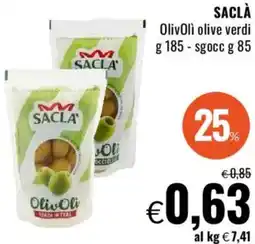 Famila SACLÀ Olivolì olive verdi offerta