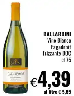 Famila BALLARDINI Vino Bianco Pagadebit Frizzante DOC offerta