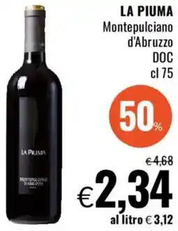 Famila LA PIUMA Montepulciano d'Abruzzo DOC offerta