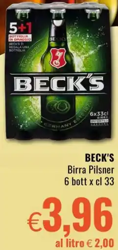 Famila BECK'S Birra Pilsner offerta