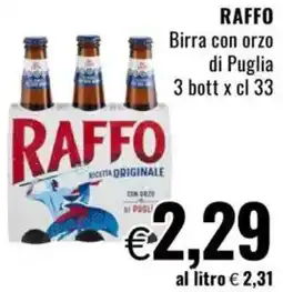 Famila RAFFO Birra con orzo di Puglia offerta