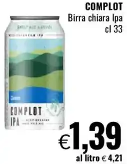 Famila COMPLOT Birra chiara Ipa offerta