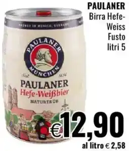 Famila PAULANER Birra Hefe-Weiss Fusto offerta