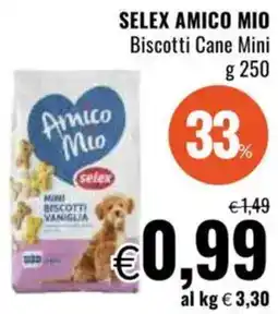 Famila SELEX AMICO MIO Biscotti Cane Mini offerta