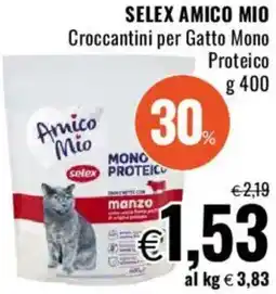 Famila SELEX AMICO MIO Croccantini per Gatto Mono Proteico offerta
