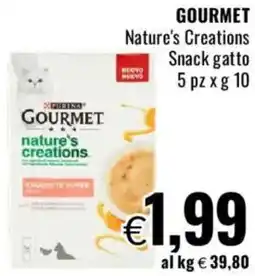 Famila GOURMET Nature's Creations Snack gatto offerta