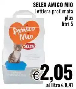 Famila SELEX AMICO MIO Lettiera profumata plus offerta