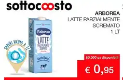 Coop ARBOREA LATTE PARZIALMENTE SCREMATO 1 LT offerta