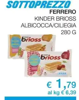 Coop Ferrero Kinder Brioss Albicocca/Ciliegia offerta