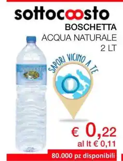 Coop BOSCHETTA ACQUA NATURALE 2 LT offerta