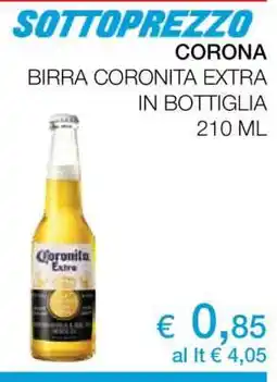 Coop CORONA BIRRA CORONITA EXTRA offerta