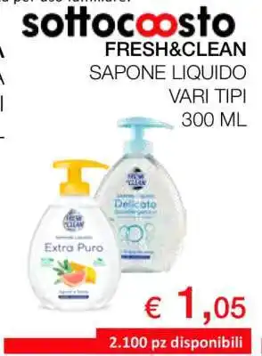 Coop FRESH&CLEAN SAPONE LIQUIDO offerta