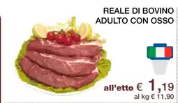 Coop REALE DI BOVINO ADULTO CON OSSO offerta