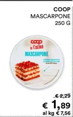 Coop COOP MASCARPONE 250 G offerta