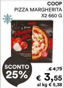 Coop COOP PIZZA MARGHERITA X2 660 G offerta