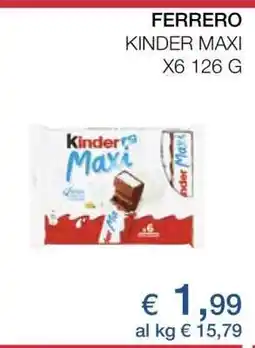 Coop FERRERO KINDER MAXI offerta