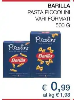 Coop BARILLA PASTA PICCOLINI offerta