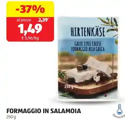 ALDI FORMAGGIO in salamoia offerta
