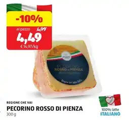 ALDI Regione che vai pecorino rosso di pienza offerta
