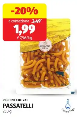ALDI Regione che vai passatelli offerta