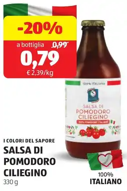 ALDI I colori del sapore salsa di pomodoro ciliegino offerta