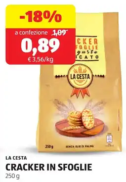 ALDI La cesta cracker in sfoglie offerta