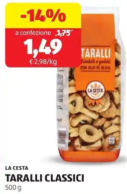 ALDI La cesta taralli classici offerta