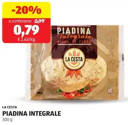 ALDI La cesta piadina integrale offerta