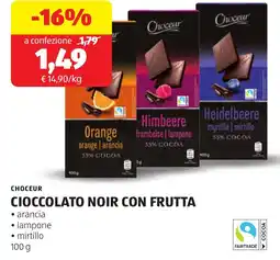 ALDI Choceur cioccolato noir con frutta offerta