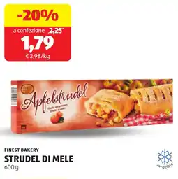 ALDI Finest bakery strudel di mele offerta