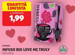 ALDI Cupper infuso bio love me truly offerta