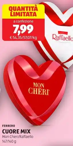 ALDI Ferrero cuore mix offerta